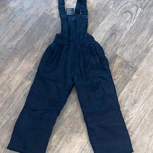 Black Snow Bib Overalls